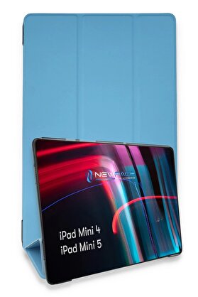 CepteToptan iPad Mini 5 Kılıf Tablet Smart Kılıf - Mavi - DROPX6279-7817