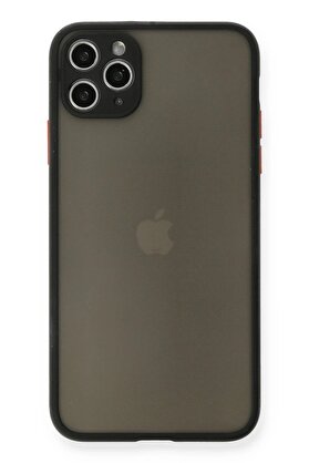 CepteToptan iPhone 11 Pro Max Kılıf Montreal Silikon Kapak - Siyah - DROPX9687-8917
