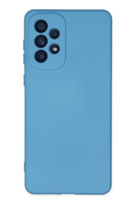 CepteToptan Samsung Galaxy A33 5G Kılıf Nano içi Kadife Silikon - Mavi - DROPX6270-8484