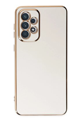 CepteToptan Samsung Galaxy A73 5G Kılıf Volet Silikon - Beyaz - DROPX5405-9696