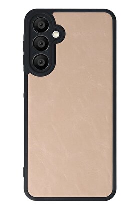CepteToptan Samsung Galaxy A16 5G Kılıf Aras Deri Kapak - Pudra - DROPX1471-3473