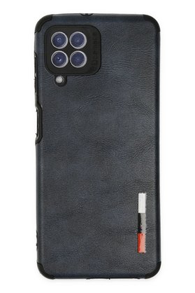 CepteToptan Samsung Galaxy A22 Kılıf Loop Deri Silikon - Lacivert - DROPX7984-6554