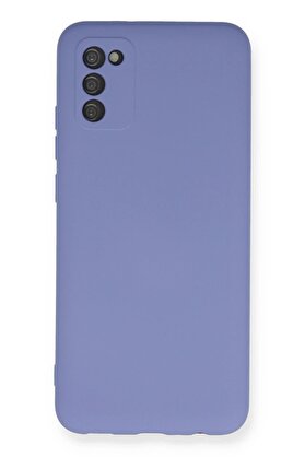 CepteToptan Samsung Galaxy A03S Kılıf Nano içi Kadife Silikon - Lila - DROPX6200-5486