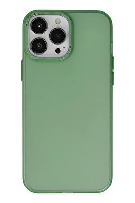 CepteToptan iPhone 13 Pro Kılıf Modos Metal Kapak - Koyu Yeşil - DROPX7149-6829