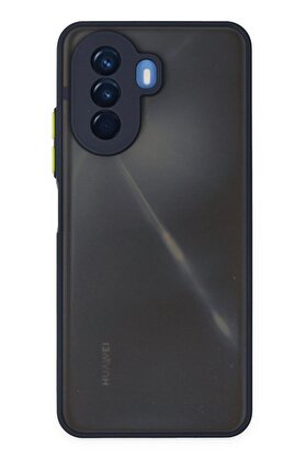 CepteToptan Huawei Nova Y70 Kılıf Montreal Silikon Kapak - Lacivert - DROPX6538-5216