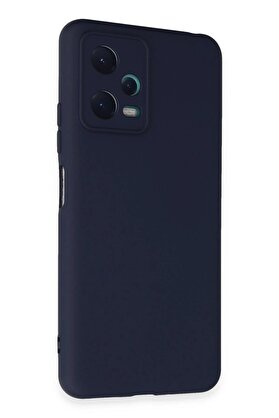 CepteToptan Xiaomi Redmi Note 12 5G Kılıf Nano içi Kadife Silikon - Lacivert - DROPX3826-8820
