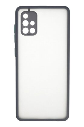 CepteToptan Samsung Galaxy A71 Kılıf Montreal Silikon Kapak - Gri - DROPX6935-6658