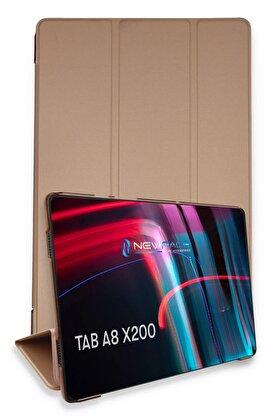 CepteToptan Samsung Galaxy X200 Tab A8 10.5 Kılıf Tablet Smart Kılıf - Rose Gold - DROPX2228-4205