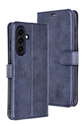 CepteToptan Samsung Galaxy A56 Kılıf Trend S Plus Kapaklı Kılıf - Lacivert - DROPX1968-1791
