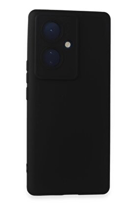 CepteToptan Vivo V29 Lite Kılıf Nano içi Kadife Silikon - Siyah - DROPX6027-8143