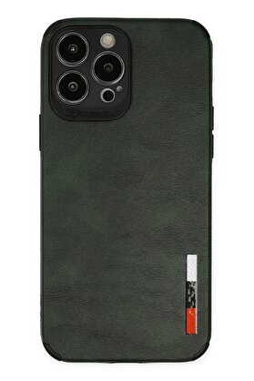 CepteToptan iPhone 13 Pro Max Kılıf Loop Deri Silikon - Yeşil - DROPX7446-6751
