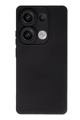 CepteToptan Xiaomi Redmi Note 13 Pro 4G Kılıf Nano içi Kadife Silikon - Siyah - DROPX4476-9811