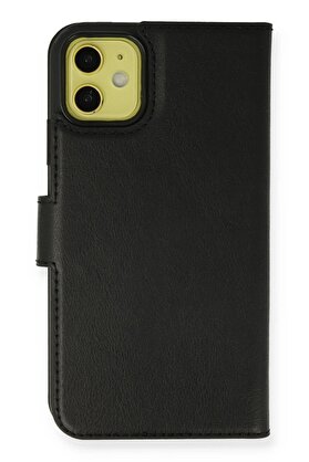 CepteToptan iPhone 13 Mini Kılıf Trend S Plus Kapaklı Kılıf - Siyah - DROPX5046-4283