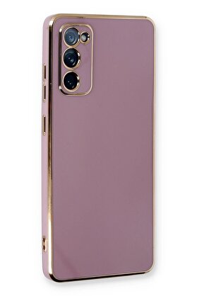 CepteToptan Samsung Galaxy S20 FE Kılıf Volet Silikon - Mor - DROPX1711-9495