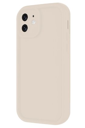 CepteToptan iPhone 11 Kılıf Viera Silikon - Krem - DROPX3729-2839
