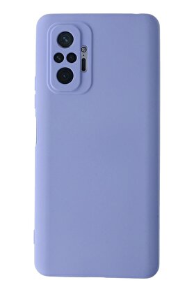 CepteToptan Xiaomi Redmi Note 10 Pro Kılıf Nano içi Kadife Silikon - Lila - DROPX4719-8720