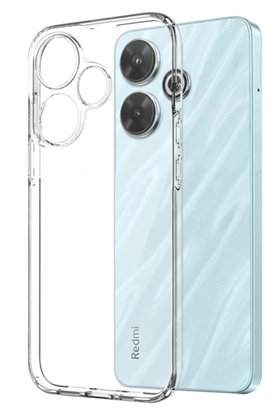 CepteToptan Xiaomi Redmi 13 4G Kılıf Kart Şeffaf Silikon - Şeffaf - DROPX3795-4280