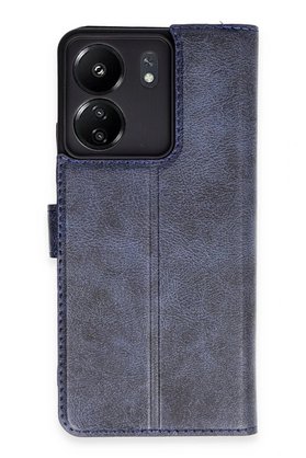 CepteToptan Xiaomi Redmi 13C Kılıf Trend S Plus Kapaklı Kılıf - Lacivert - DROPX2162-7963