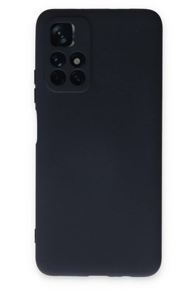 CepteToptan Xiaomi Redmi Note 11T Kılıf Nano içi Kadife Silikon - Lacivert - DROPX7166-9824