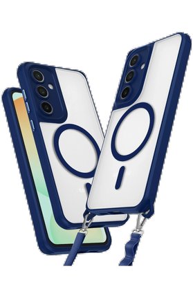 CepteToptan Samsung Galaxy S25 Kılıf Enka Magsafe Silikon Kılıf - Lacivert - DROPX6868-1248