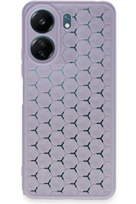 CepteToptan Xiaomi Redmi 13C Kılıf Petek Silikon Kapak - Lila - DROPX5059-9918
