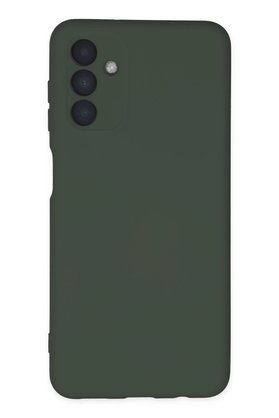 CepteToptan Samsung Galaxy A04S Kılıf Nano içi Kadife Silikon - Koyu Yeşil - DROPX1631-4883