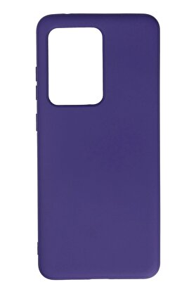 CepteToptan Samsung Galaxy S20 Ultra Kılıf Nano içi Kadife Silikon - Mor - DROPX1627-1252