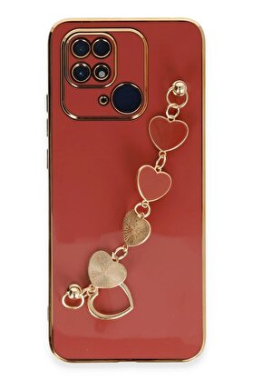 CepteToptan Xiaomi Redmi 10C Kılıf Esila Silikon - Kırmızı - DROPX1824-8576