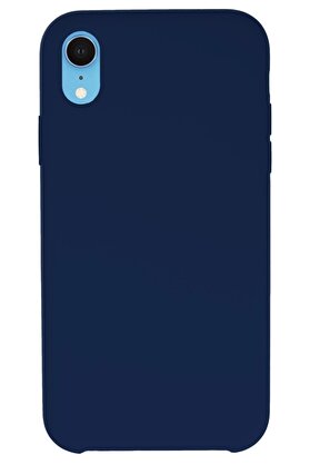 CepteToptan iPhone XR Kılıf Lansman Legant Silikon - Lacivert - DROPX3028-8896