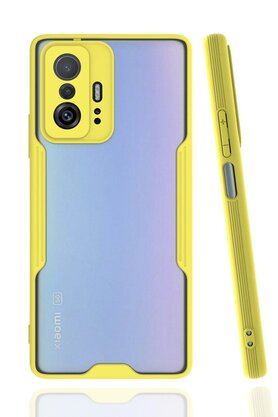 CepteToptan Xiaomi Mi 11T Pro Kılıf Platin Silikon - Sarı - DROPX6064-3308
