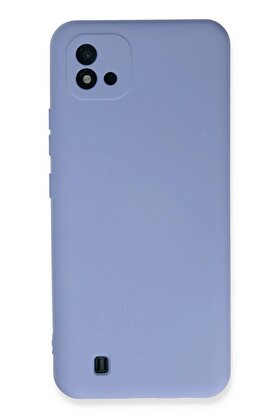 CepteToptan Realme C11 2021 Kılıf Nano içi Kadife Silikon - Lila - DROPX3824-6708