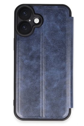 CepteToptan iPhone 16 Kılıf Flip Cover - Lacivert - DROPX1710-6929