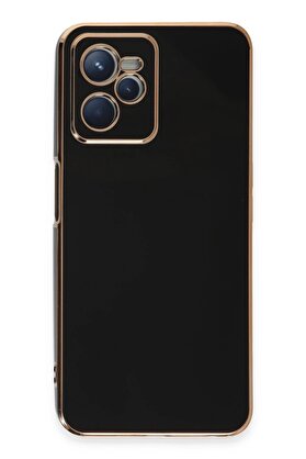 CepteToptan Realme C35 Kılıf Volet Silikon - Siyah - DROPX4344-3860