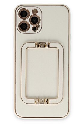 CepteToptan iPhone 12 Pro Max Kılıf Coco Elit Kapak - Beyaz - DROPX4491-6211