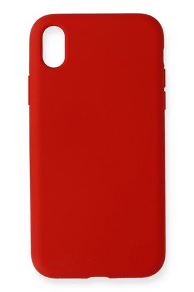 CepteToptan iPhone XR Kılıf Nano içi Kadife Silikon - Kırmızı - DROPX8749-9804