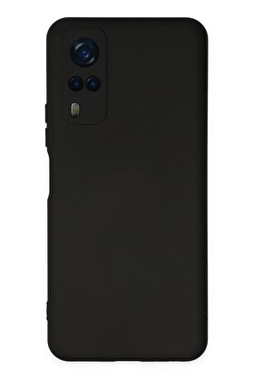 CepteToptan Vivo Y53S Kılıf Nano içi Kadife Silikon - Siyah - DROPX7541-4803
