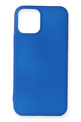 CepteToptan iPhone 12 Mini Kılıf First Silikon - Mavi - DROPX8347-5152