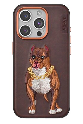 CepteToptan iPhone 14 Pro Max Perma Desenli Kapak - Kahverengi - DROPX5509-8908