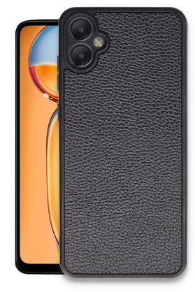 CepteToptan Samsung Galaxy A05 Kılıf Aras Deri Kapak - Siyah - DROPX3777-7304