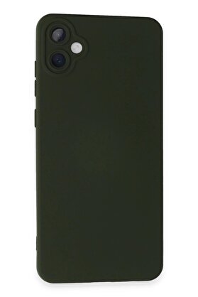 CepteToptan Samsung Galaxy A05 Kılıf Nano içi Kadife Silikon - Koyu Yeşil - DROPX1113-1102