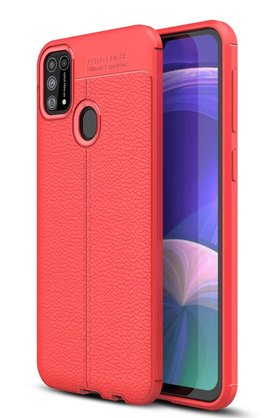 CepteToptan Samsung Galaxy M31 Kılıf Auto Focus Kapak - Kırmızı - DROPX1684-2560