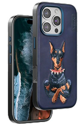 CepteToptan iPhone 16 Pro Perma Desenli Kapak - Lacivert - DROPX4499-2100