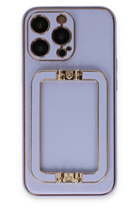 CepteToptan iPhone 13 Pro Max Kılıf Coco Elit Kapak - Lila - DROPX6651-9358