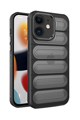 CepteToptan iPhone 11 Kılıf Airmax Silikon Kapak - Siyah - DROPX2244-5063