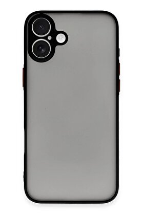 CepteToptan iPhone 16 Kılıf Montreal Silikon Kapak - Siyah - DROPX8561-2841