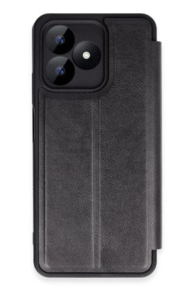 CepteToptan Realme Note 50 4G Kılıf Flip Cover - Siyah - DROPX9001-4535