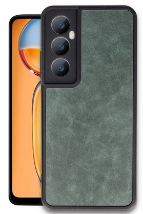 CepteToptan Realme C65 Kılıf Aras Deri Kapak - Koyu Yeşil - DROPX7911-1306