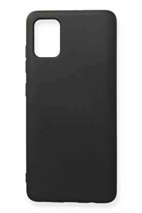 CepteToptan Samsung Galaxy A71 Kılıf Nano içi Kadife Silikon - Siyah - DROPX6577-7296