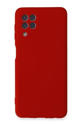 CepteToptan Samsung Galaxy A22 Kılıf Nano içi Kadife Silikon - Kırmızı - DROPX7800-1864