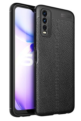 CepteToptan Vivo Y11S Kılıf Auto Focus Kapak - Siyah - DROPX1841-9821